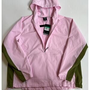 Nike Pink Foam Repel Anorak Golf Jacket CU9663-663 Women's XL